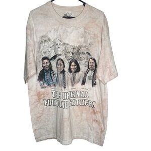 The Mountain Founding Fathers Sitting Bull Geronimo Red Cloud T Shirt Men XL